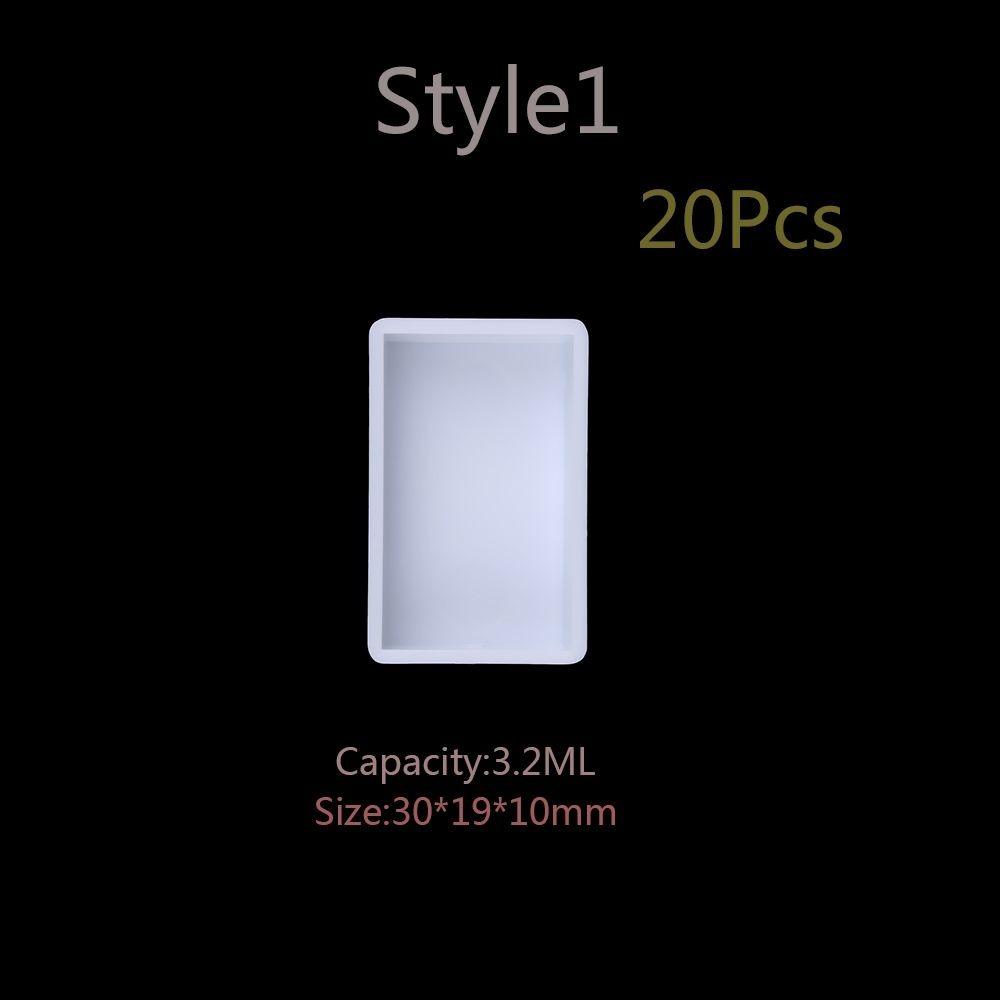 5/20/50pcs Mini Size Pigment Box Plastic Paint Pans Watercolor Pans  DIY Watercolor Oil Painting