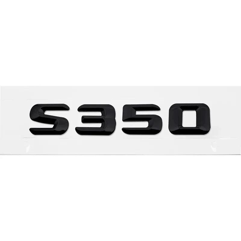 Car Tail Box Letters Stickers 3D Rear Trunk Badge Emblem Decal for Mercedes Benz S55 S63 S200 S220 S250 S260 S300 S320 S350