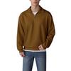 Men's Loose Zipper Long Sleeved Corduroy Casual Sweatshirt