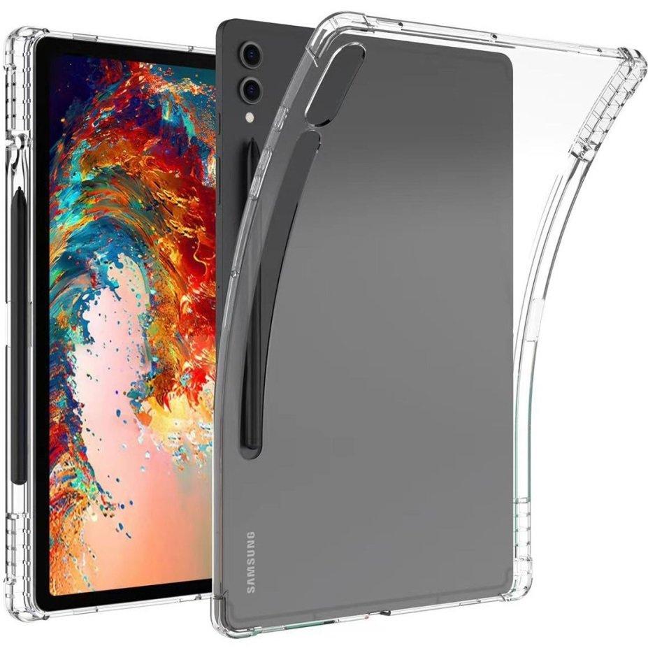 Case for Samsung Galaxy Tab S9 Ultra, with stylus holder, Silicone, Transparent