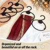 10/20 peças Suporte Oval para Lenço Echarpe Gravata Formato Círculo Cabide de Roupa Slots de Exibição de Roupas Multifuncionais Suporte Organizador Economizador de Espaço