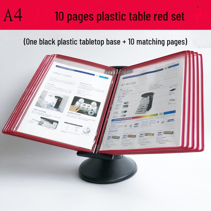 A4 Display Folder with 10 Pages for Promotional Advertising and Data Presentation