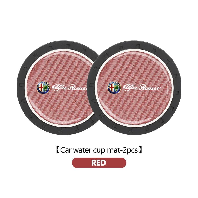 Car Sticker For Alfa Romeo 159 147 Car Water Cup Pad Drink Holder Mat Decoration Accessories For Alfa Romeo Giulia 147 Mito 156 abc012