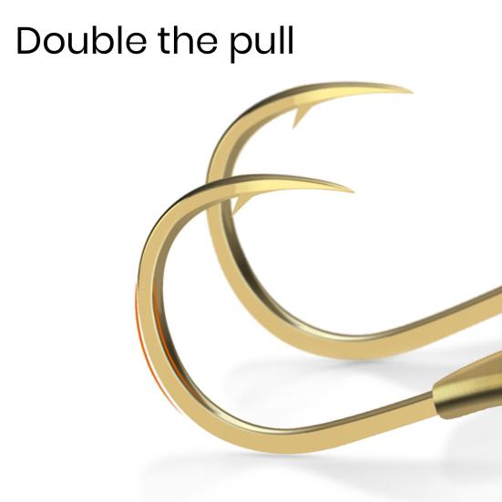 10 ks poutnických háčků s měděnou hlavou 45stupňový úhlový design vlčích zubů Velká tvrdost Vysokotlaké zploštělé rybářské háčky