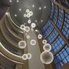 Golden Sparkle Chandelier for Shopping Malls, Hotels, Bars, Clothing Stores, Cafes, Stairs, & Restaurants