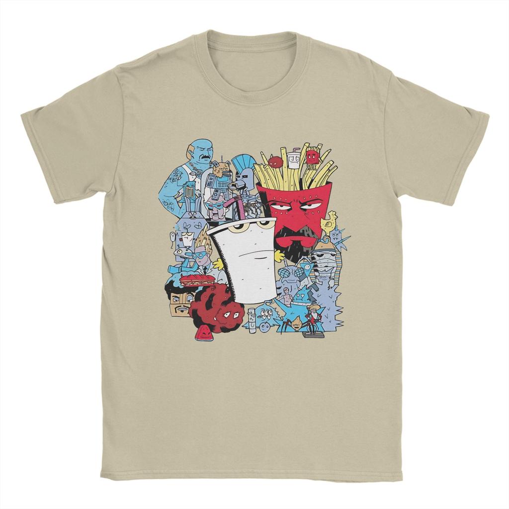 Unisex's Aqua Teen Hunger Force T Shirt 100% Cotton Tops Amazing Short Sleeve Crewneck Tees Plus Size T-Shirts