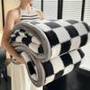 LISM Super Soft Light Luxury Black & White Checkered Soybean Fiber Quilt