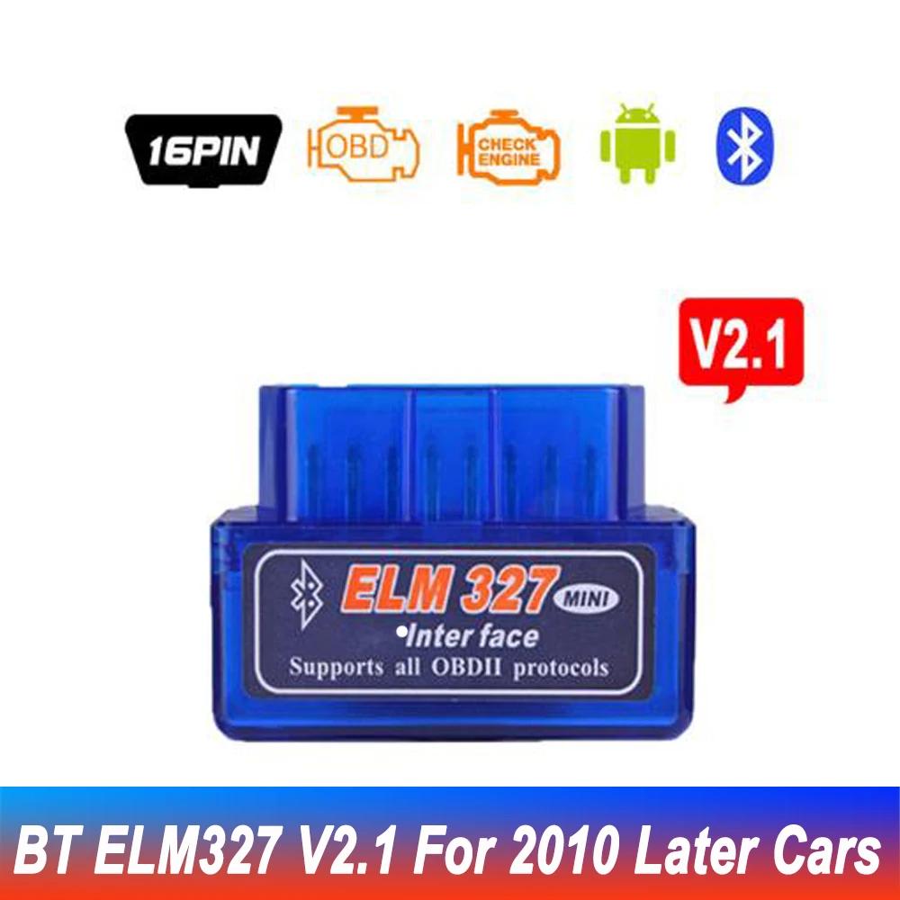 

Mini Bluetooth ELM327 V2.1 V1.5 Auto OBD Scanner Code Reader OBDII Protocols Car Diagnostic Tool Super ELM 327 For Android Phone