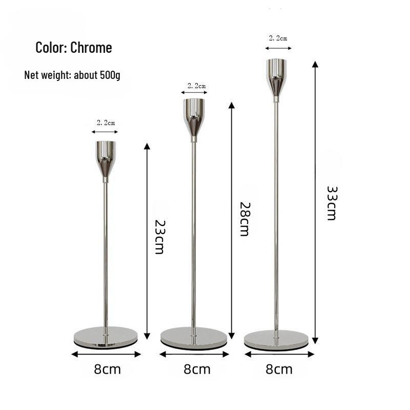 European Iron Candle Holder for Home and Wedding Décor, Living Room Decoration Craft.