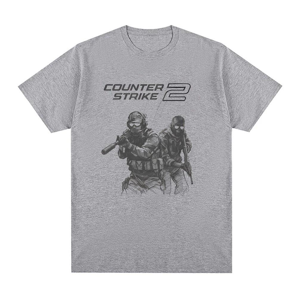 CounterStrike 2 New Style Soldiers Tee Tactical Gaming T Shirt Unisex 100Cotton Tshirt Fashion Roupas Femininas Anime Clothing