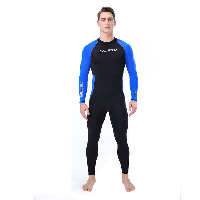 Unisex Quick-Dry Lycra Wetsuit - SLINX One-Piece Waterproof Sunscreen Jellyfish Suit for Surfing and Swimming