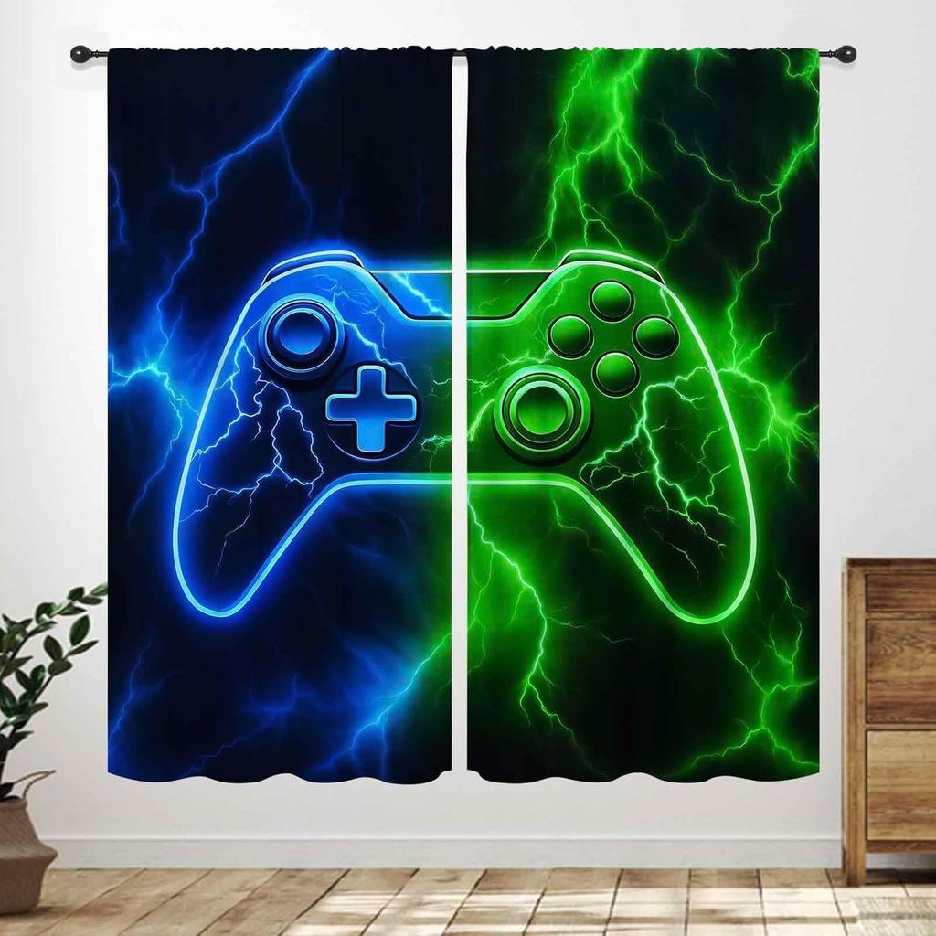 Basketball Curtains Teens Ball Sports Blue Red Flame Match Game Teen Boys Kids Bedroom Living Room Playroom Nursery Curtain For Sitting Polyester