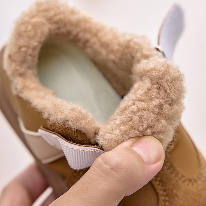 Warm Fleece Lined Low Top Casual Unisex Kids Sneakers For Toddlers