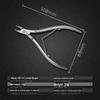 Easy Cut D07-14 Matte Cuticle Nipper Set - Sharp Blade Manicure Tool for Salons