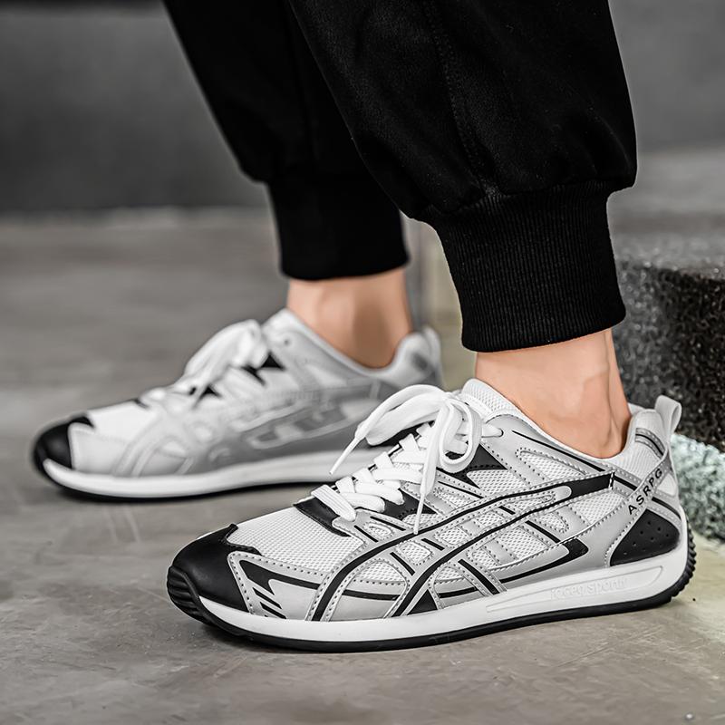 

Men’s Black Running Shoes Casual Outdoor Sport Boots Plus Size Sneakers EU: 46 белый