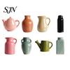 Creative Kitchen Organization Tools Mini Ceramic Vase Fridge Magnets, Cute Tiny Flower Magnets for Refrigerator Accessories Artificial Flowers,