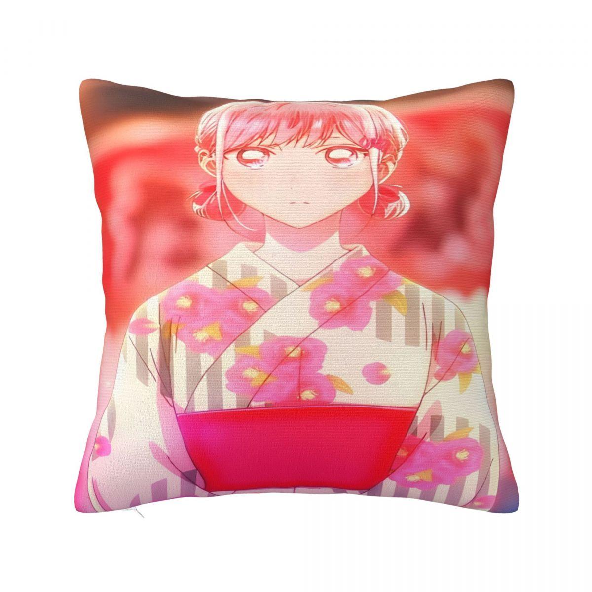 

Bedroom Decoration Blue Box Hina Chono Pillowcase Accessories Pillow Cover Zippered Multi Size 12x12Inch