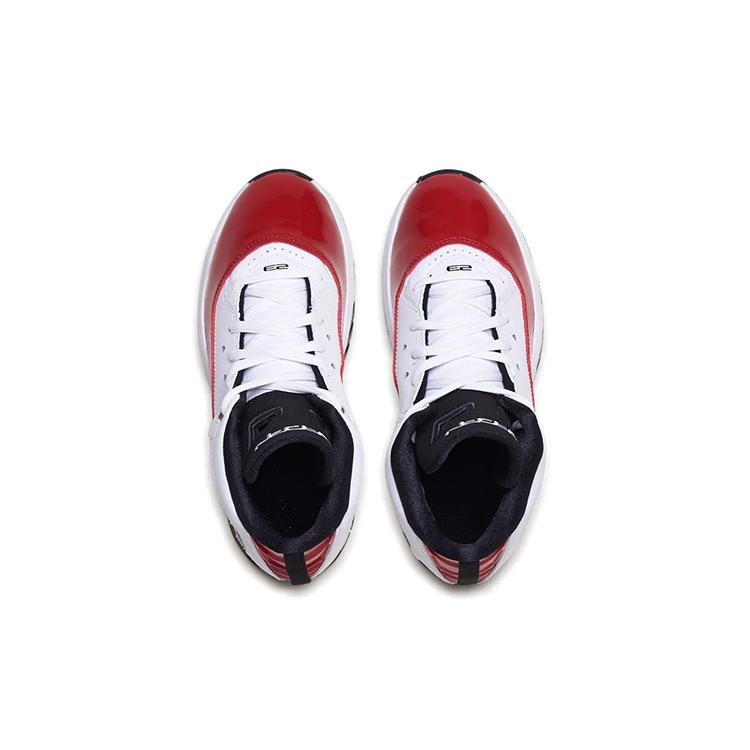 Jordan B'Loyal Mid top Vintage Basketball Shoes White Black Red Children Aged 3 7 Years Old CK1426-106
