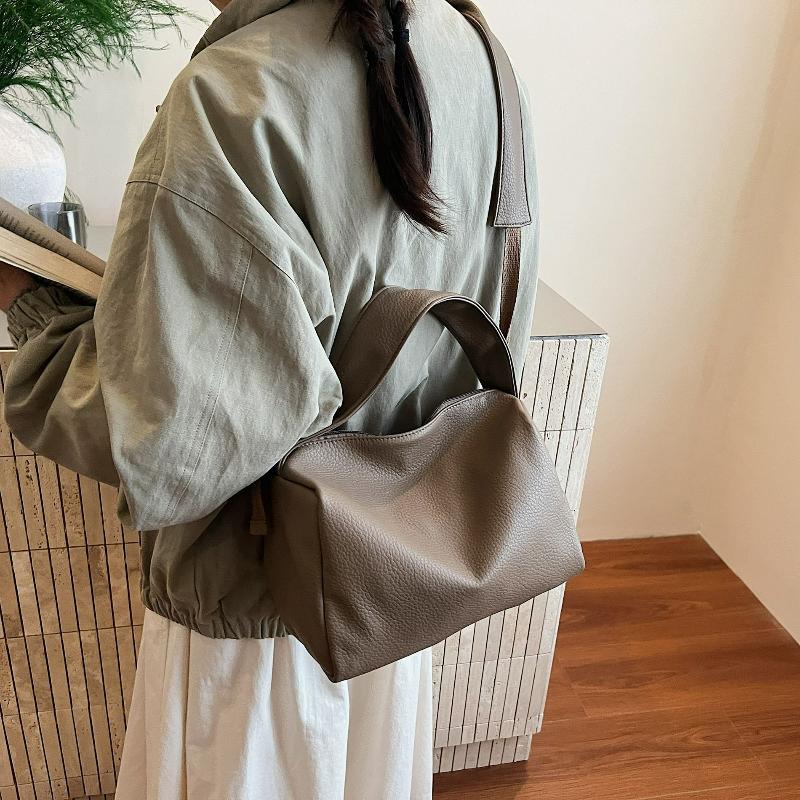 Fashi Slouchy Relaxing Shopping Crossbody Bag Velvet Simple Commuting Tote Bag Large Capacity Versatile Texture Pillow Bag