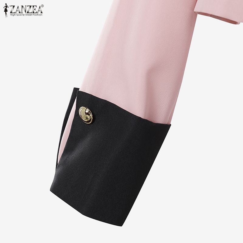ZANZEA Women Long Sleeve Blouse and Long Skirts Casual Two Piece Suit Sets