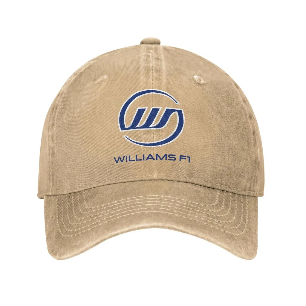 Williamsd Racing Team Baseball Caps Men Women Distressed Denim Snapback Hat Outdoor All Seasons Travel Unstructured Soft Cap Hat