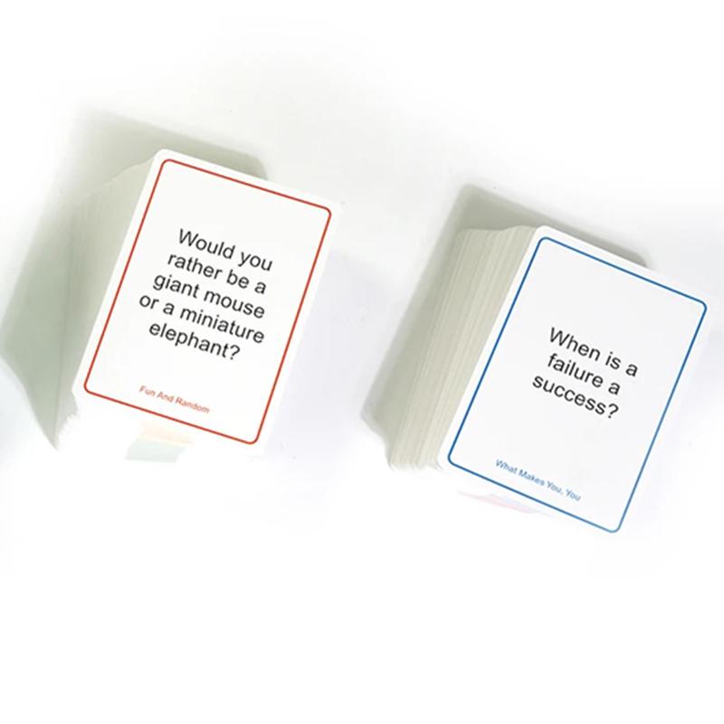 Party-Brettspiel, 200-teiliges Familienspielkarten, aussagekräftige Diskussionspunkte-Karten, geeignet für Dinnerpartys, Weihnachtsgeschenke