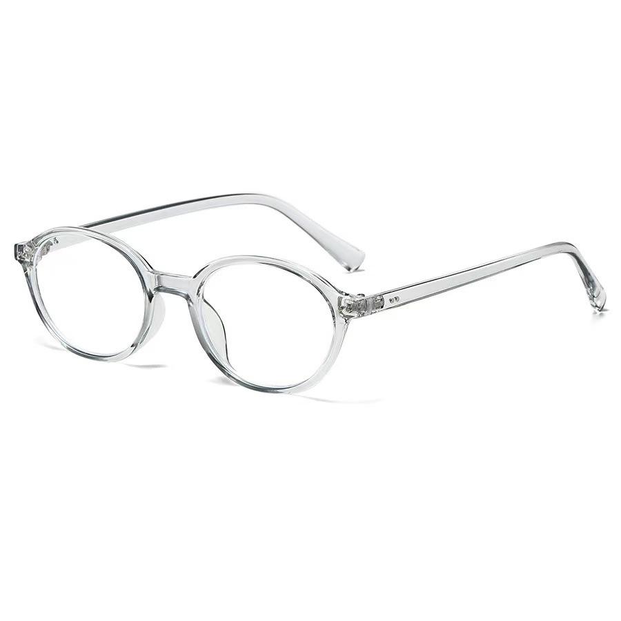 

Retro Oval Frame Tortoiseshell Glasses Anti Blue Light Unisex Korean Style Trendy Small Frame Sun Glasses for Women Men Glasses сірий