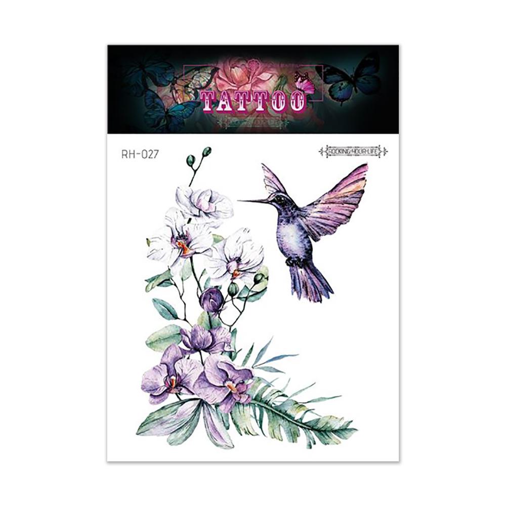 Ruikalong Fresh Floral & Animal Temporary Tattoo Stickers for Arm 105x150mm