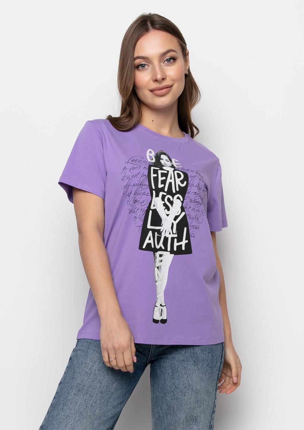 

Футболка Samange L бузковий