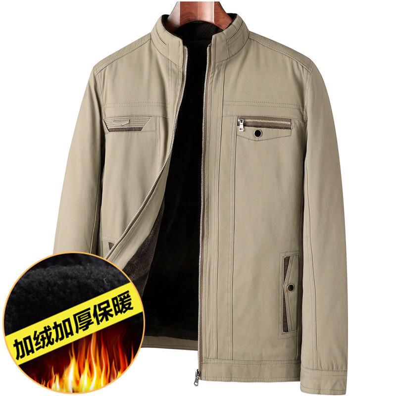 Dad's Mid-aged Stand-collar Jacket: New Spring & Autumn Style for Men