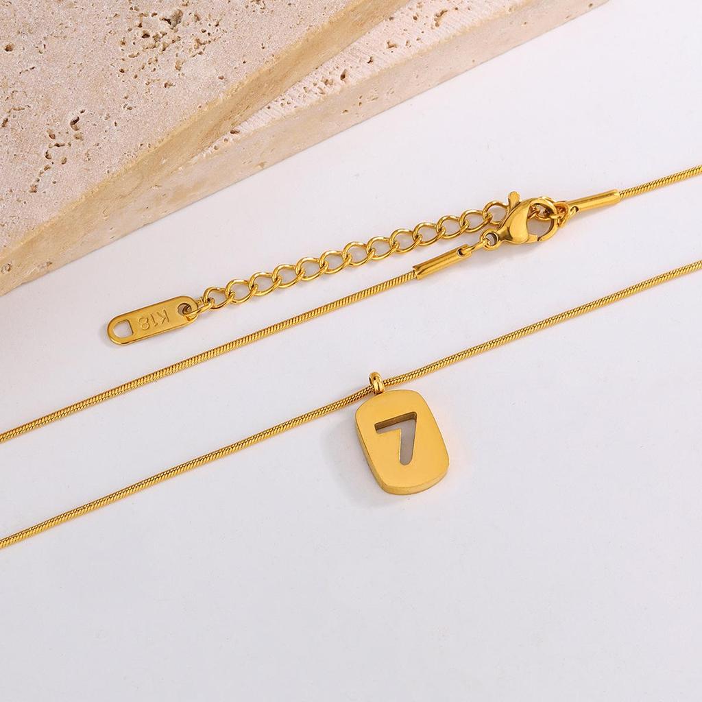 Stylish Colorfast Gold-Plated Titanium Steel Necklace
