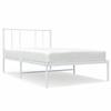VidaXL Metal Bed Frame with White Headboard 80x200 Cm 352520