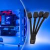 Powerful 600W PCIe 4x 8Pin Female To 16Pin Graphics Card Power Cable 12VHPW For Gaming PC Builds