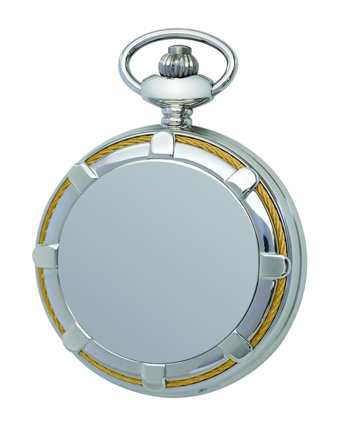 Charles Hubert DWA079 Men's Mechanical Skeleton Pocket Watch with Hand-Wound Movement