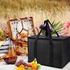 1PC Insulated Thermal Cooler Bag Drink Storage Large Chilled Bags Cool Lunch Foods Lunch Box Zip Picnic Tin Foil Food Panier Rep