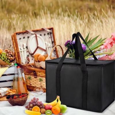 40l Insulated And Refrigerated Bag, Large Capacity Portable Lunch Bag, Zipper Picnic Camping Tin Foil Food Ba