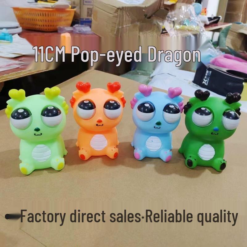 

Pop-Eye Dragon Panda and Veggie Worm Decompression Toy