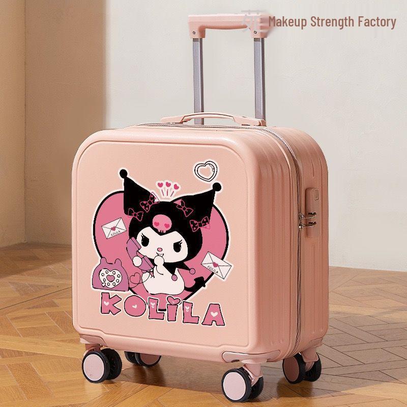 Children's Cartoon Carry-on Suitcase for Boys & Girls, Small Trolley with Password Lock