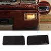 2x Front Fog Light Lamp Cover Trim For Ford Chevy Silverado 2014-2018 Blackened