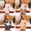 Realistic Cat Cute Plush Keychain With Ultra Soft Pp Cotton Bag Charm Gift