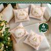 Pink Gold Christmas Pillowcase Printed Polyester 40/45/50cm Throw Pillowcover Decorative Sofa Cushion Pillowslip Home Decor