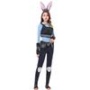 Halloween Voksenkostyme Gal Zootopia Kanin Judy Politibetjent Kostyme Langermet Kortermet Draktsett
