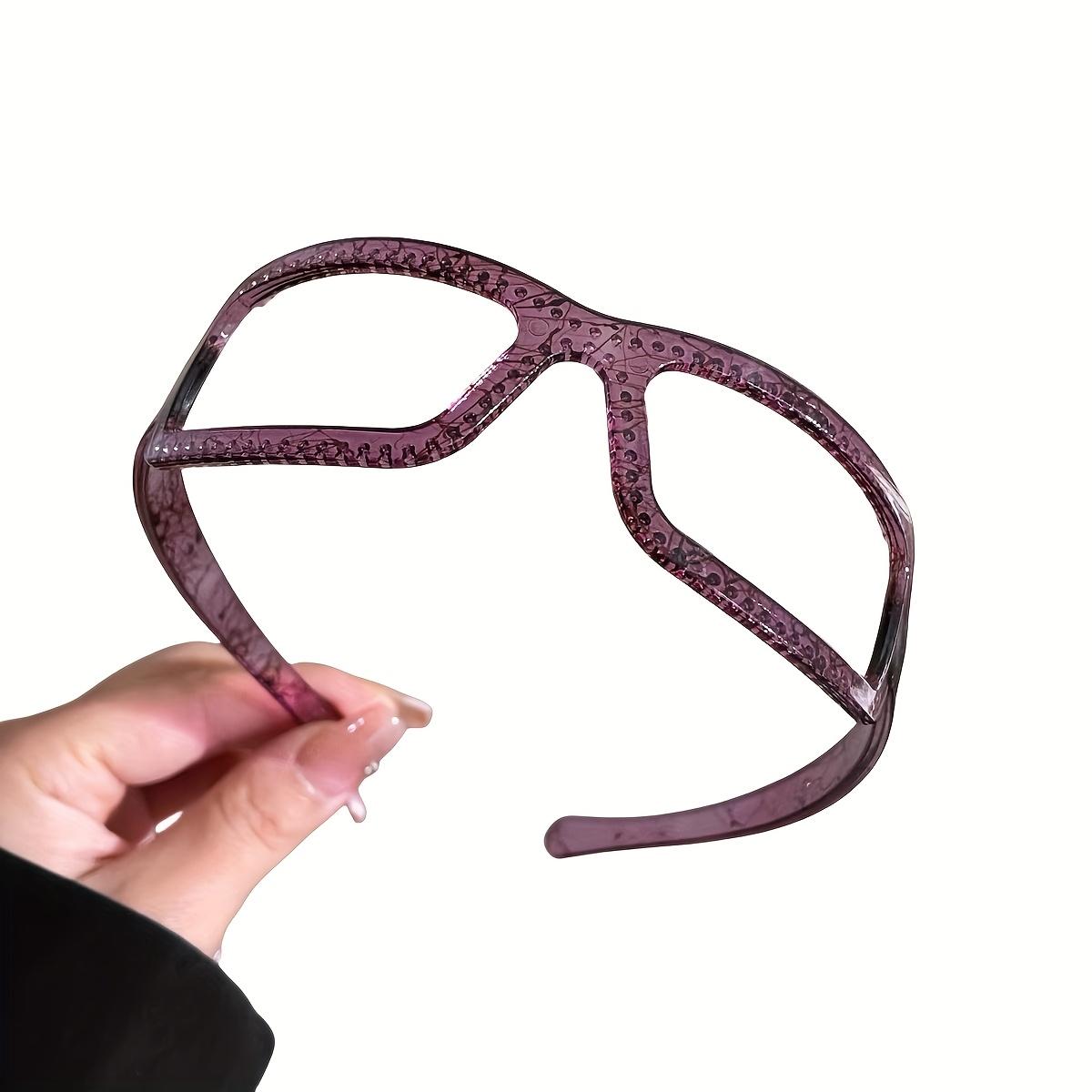 

Women s Non-Slip Eyeglass Headband with Toothed Grip - High Crown Comfort for Glasses, Summer Business & Casual Style фіолетовий