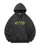 [Non-Fleece Or Fleece-Lined] Graffiti Print Hooded Sweatshirt (Type B)