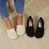 Damskie Płaskie Buty Jednokolorowe Oddychające Mokasyny Miękka Podeszwa Lekkie Wsuwane Buty do Chodzenia Damskie Niskie Dzianinowe Casualowe Buty Damskie