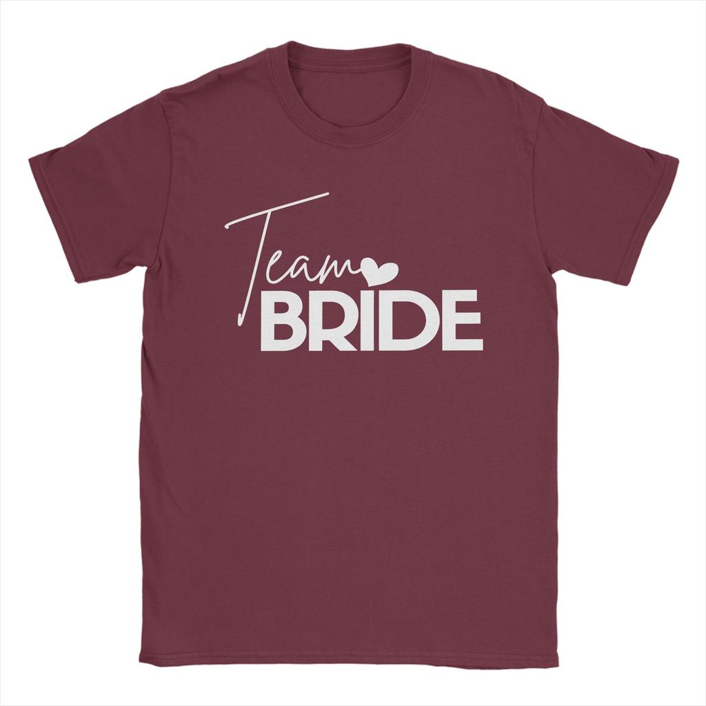 Unisex Hearts Bride Bachelorette Party Team Wedding T Shirt Cotton Tops Fashion Short Sleeve Tees Birthday Present TShirts