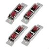 4 Pcs Push Pull Window Pulley Stainless Steel Hardware Rollers Nylon for Bedroom