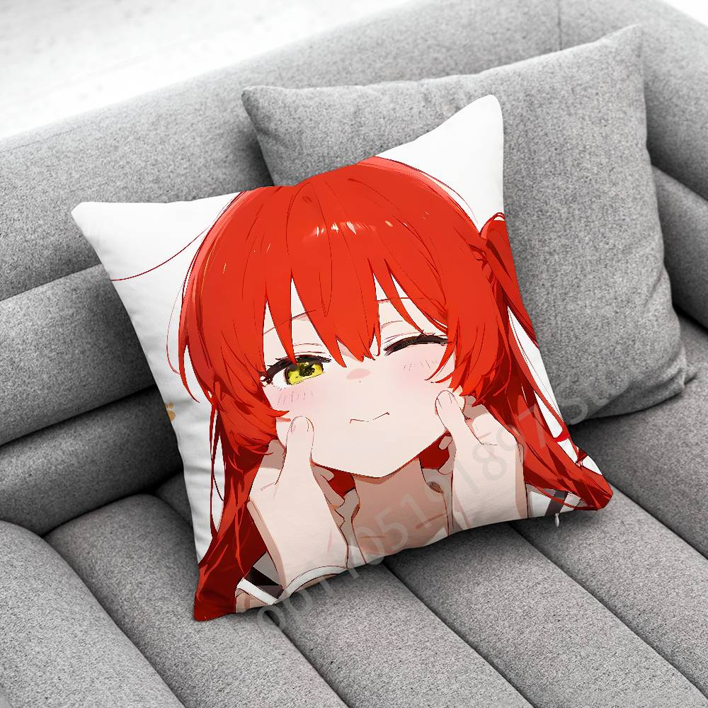 B-Bocchi the Rock Ryo Yamada Ikuyo Kita Hitori Goto Throw Pillow Case For 45x45cm 40x40cm 50x50cm Square Car Pillowcase Shell