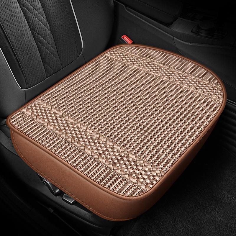 Ledově hedvábný chladivý letní potah na polštář sedadla do auta Tkaný prodyšný Univerzální na přední a zadní sedadla Chladivá podložka Auto interiérové doplňky