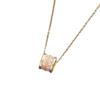 Elegante Zirkonia-Anhänger-Halskette für Damen - Luxuriöse Titanstahl-Schlüsselbein-Kette